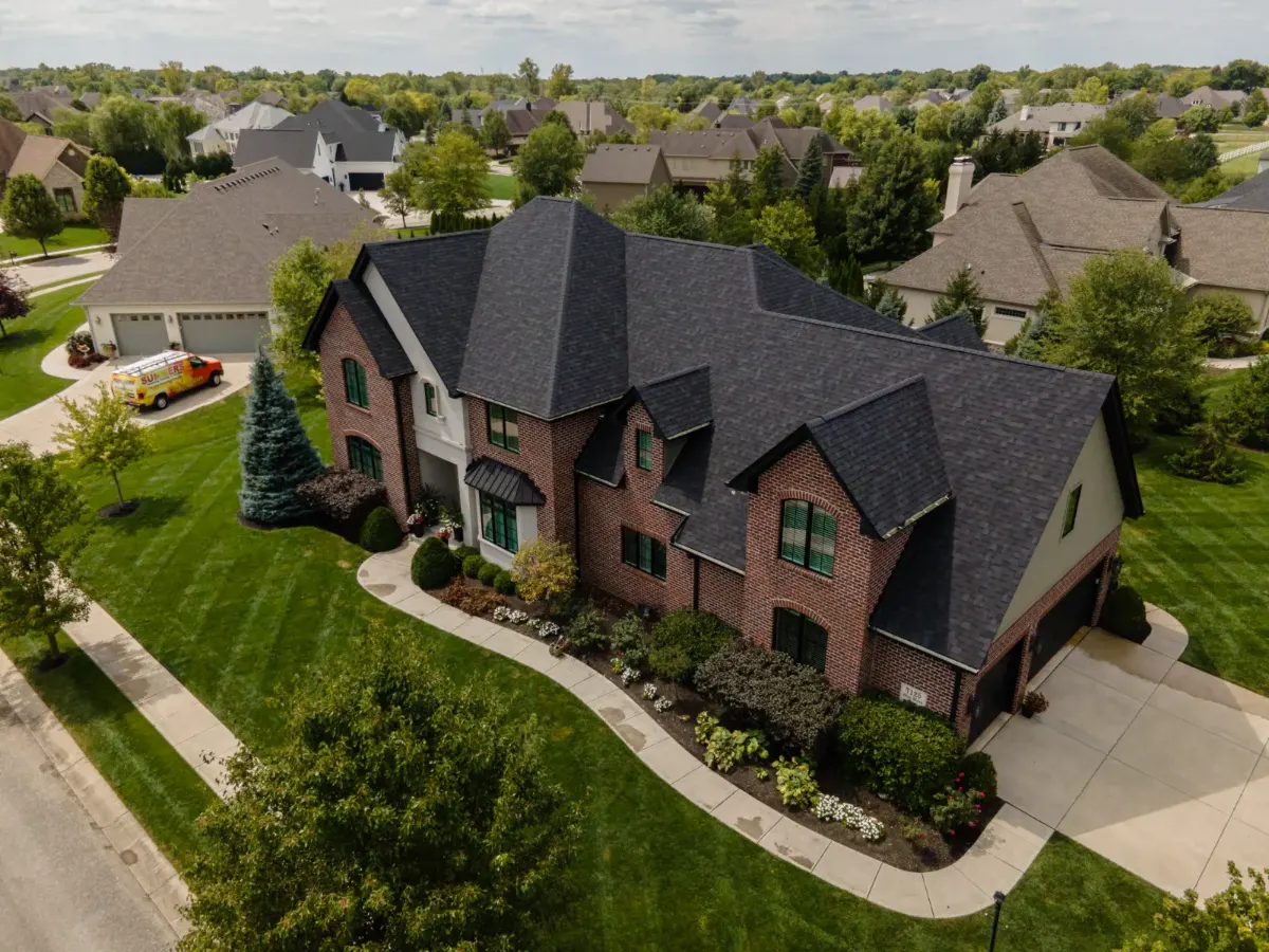 Architectural shingles with ridge vent completed in Viking Meadows, Westfield, IN (November 2024)